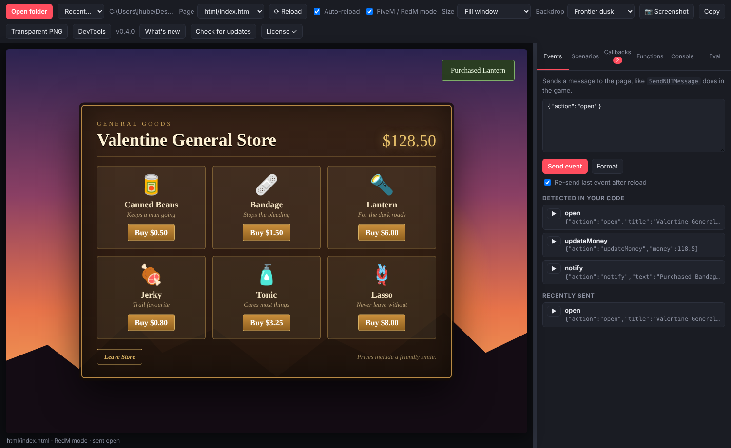 Crazy Eyes UI Tester screenshot