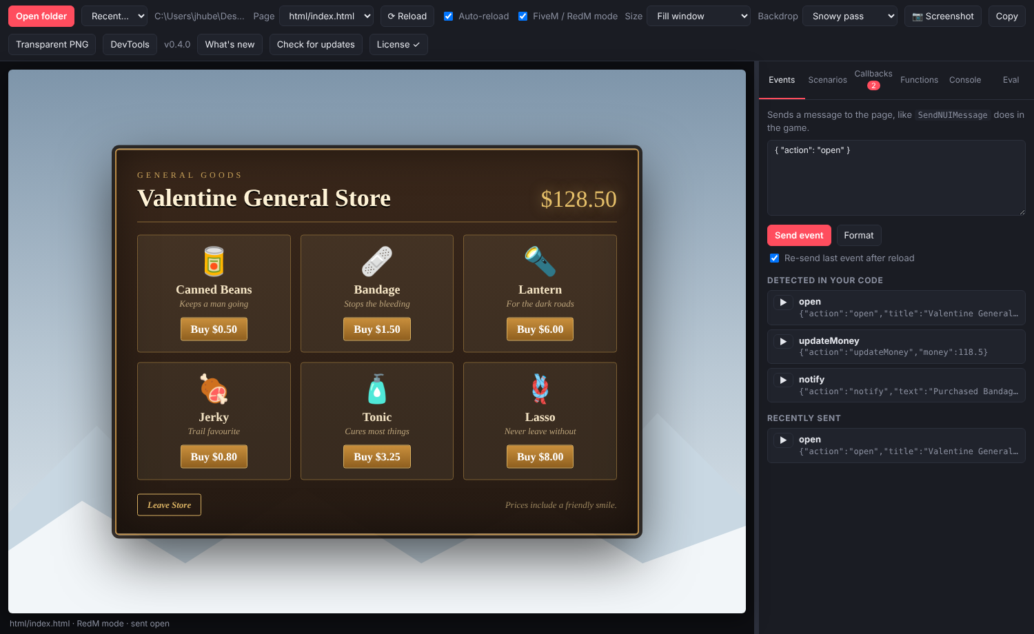 Crazy Eyes UI Tester screenshot