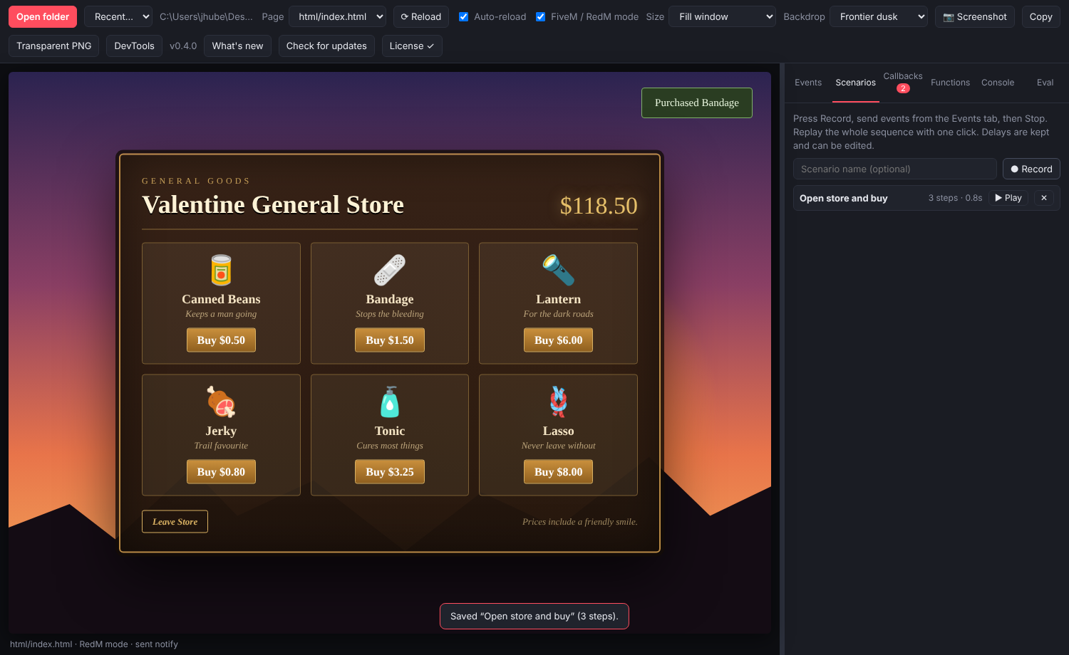 Crazy Eyes UI Tester screenshot