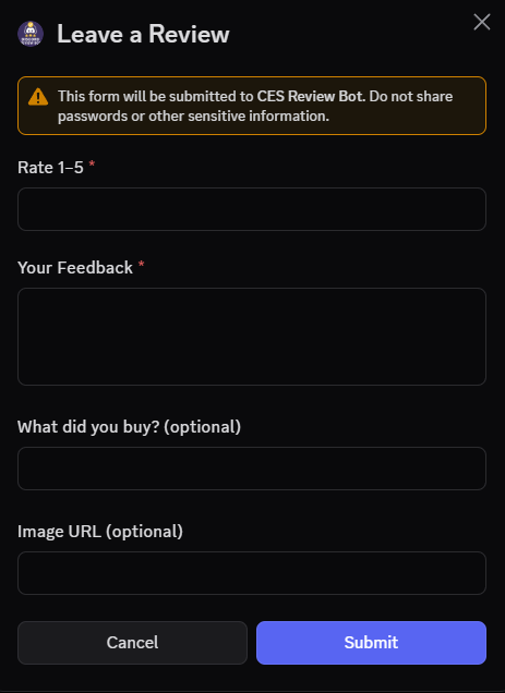 ReviewBot Discord Bot screenshot