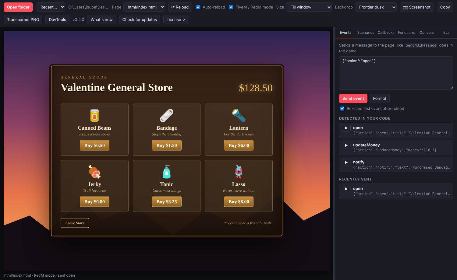 Crazy Eyes UI Tester screenshot