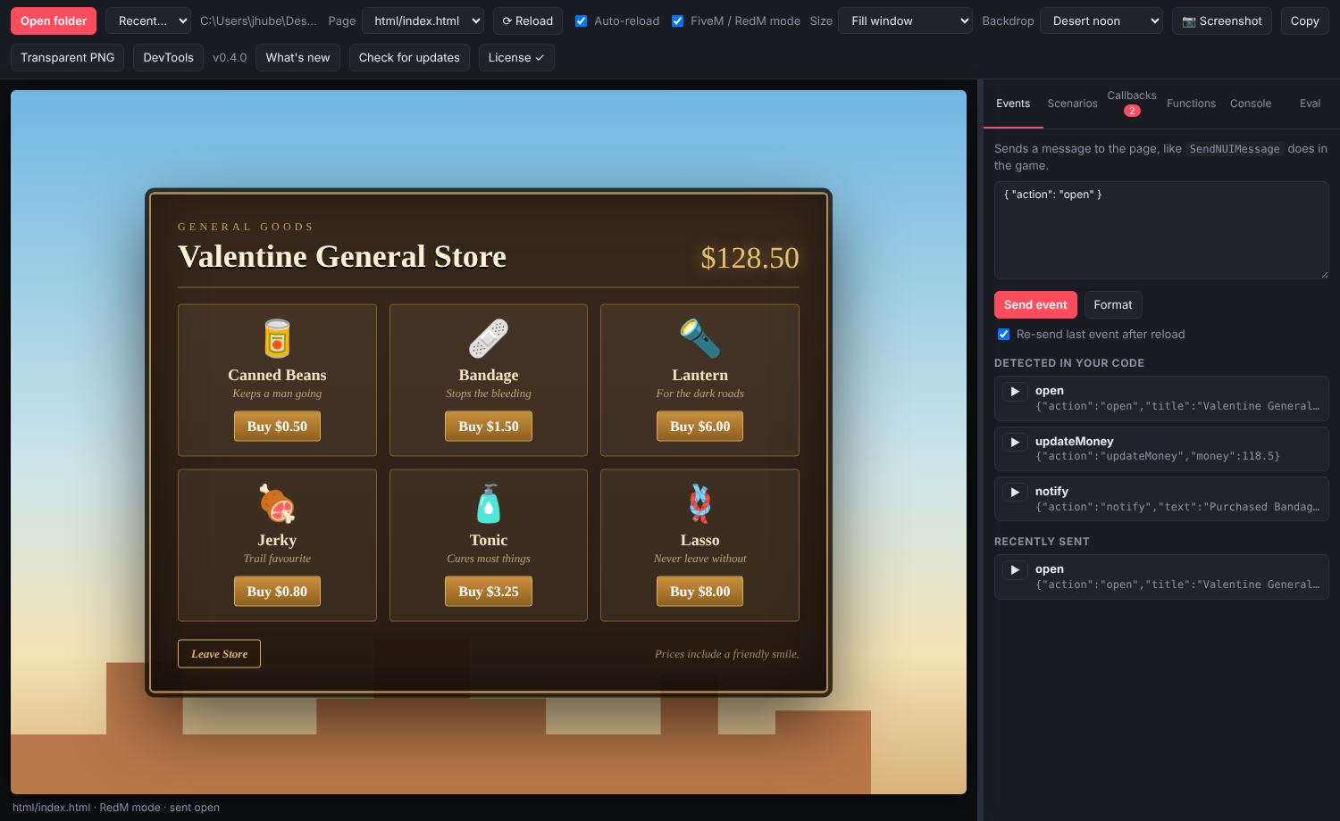 Crazy Eyes UI Tester screenshot