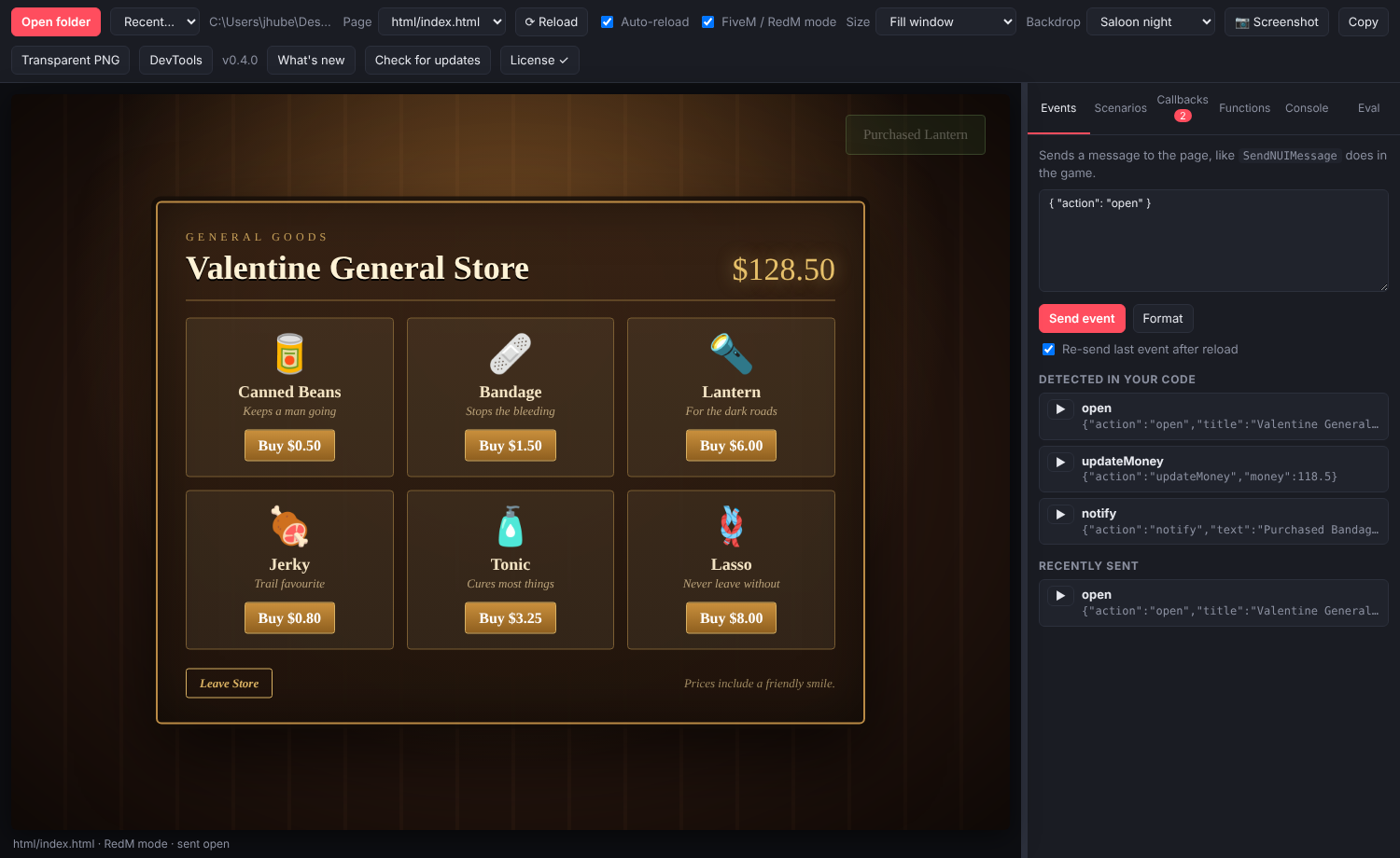 Crazy Eyes UI Tester screenshot
